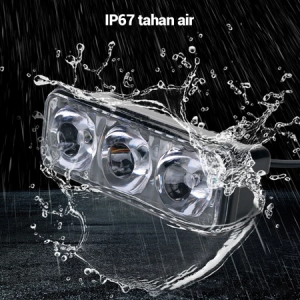 ampu sorot mobil 3 mata/30Watt Ultra Rare 12 Volt - 80 Volt 3 Mode / lampu tembak cree 3 led dc 12v dc 18w