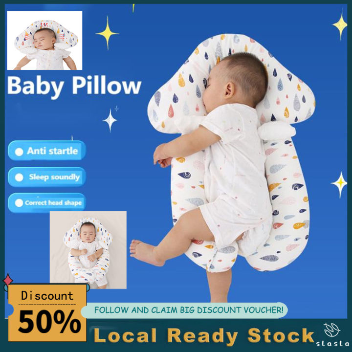 COD】Baby Stereotyped Pillow Newborn Sleep Security Artifact