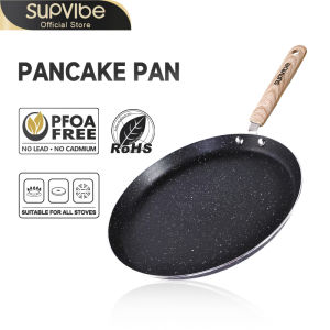 SUPVIBE Nonstick Frying Pan Maifan Stone - PFOA-Free Portable Cooker Compatible with All Stovetops with Induction/Gas/Electric