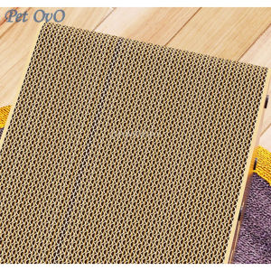 Cat Scratch Board Cat Bed DIY Wooden Stackable Cat Condo House Cat Corrugated Paper Pet Toy