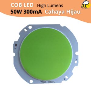 Mata Lampu LED 7660 50 Watt 300mA Cahaya Hijau - 50W Hijau