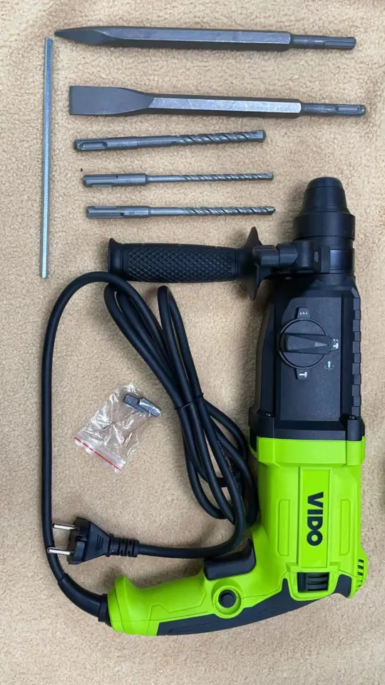 VIDO INDUSTRIAL 800W 26mm SDS Rotary Hammer Drill Engraver Power