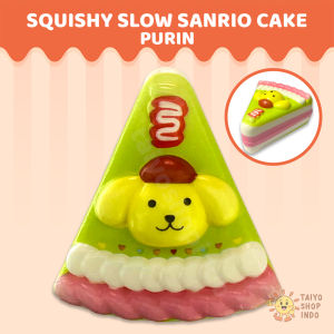TAIYO Squishy Slow Sanrio Cake Kue Karakter Squisi Pencet Decompression Pinch Squeeze Mainan