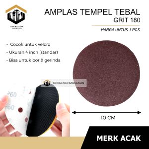 Amplas tempel velcro serbaguna grit 180 bagus bulat high quality murah