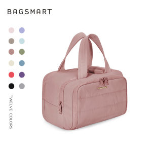 【LOCAL STOCK】BAGSMART Toiletry Cosmetic Makeup Bag Portable Waterproof Lightweight Wide-open Travel Organizer