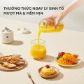 Máy xay sinh tố cầm tay mini Gaabor FP03T-WH01A 350ml công suất 50W ly xay nhỏ gọn tiện lợi tích điện cổng sạc USB kèm 2 cốc tiện lợi. 