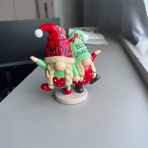 Garden Gnomes Statues Yard Decors Resin Garden Gnomes Sculpture Christmas Decoration for Yard Lawn Balcony Weatherproof