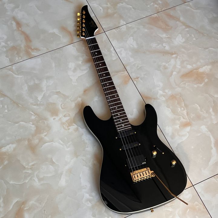 Custom Suhr Black Electric Guitar SSH EMG Active Pickup Maple Neck ...