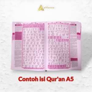 Alfareza - Al Quran Custom Nama Ukuran A5 / A6 | Quran Terjemahan Perkata Bisa Tulis Nama | Alquran Cover DW-010 Custom Nama