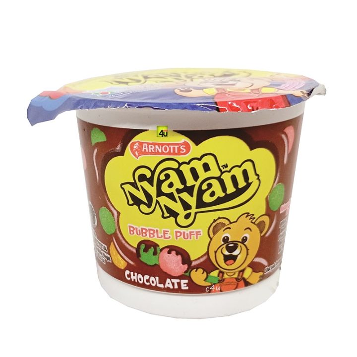 Nyam Nyam Bubble Puff Puff Colek Krim Chocolate 18gr Lazada Indonesia