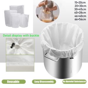 Reusable Cheesecloth Bags for Straining Food Yogurt Filter Strainers Bag Locking Spice Cooking Tools Colander Soup Tea Bag