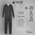 Bộ Ngủ Pijama THE 1997 MENSWEAR Nam Nữ Chất Lụa Satin Mềm Mại Cao Cấp STD1. 