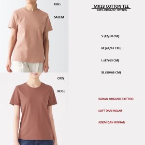 Kaos Wanita Murah Lengan Pendek (MJI18 Cotton Tee 9 Warna)