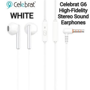 Celebrat G6 Stereo Sound Earphones Stereo Bass Earphone Headphone Wired Earphone
