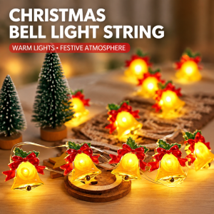 Christmas Festive LED String Lights Santa Claus Copper Wire Decorative Lights 2M 20LED Xmas Tree Lights for Indoor Outdoor Party and Christmas Decoration Home Fairy Lights Curtain Style