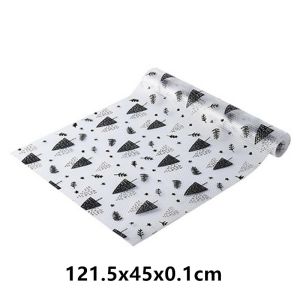 45X122 Cm Drawer Mat Oil-proof Moisture Kitchen Table Shelf Liner Mats Cupboards Pad Paper Non Slip Waterproof Closet Placemat