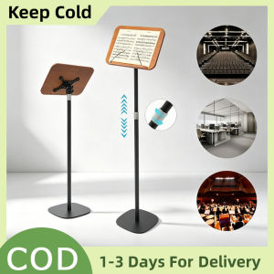 Adjustable Height Reading Stand with Clip Floor Book Stand Laptop Stand Music Stand Solid Wood Black Circular Chassis Matibay at Stable Swak sa Projector Pagbabasa Performance Scenes Music Sheet Podium Bible Books Display Stand