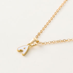 PM1988 ⭐พร้อมส่ง💯 สร้อยคอตัวอักษร (สร้อย+จี้) สร้อยชื่อ สร้อยคู่รัก จี้ตัวอักษร ภาษาอังกฤษ A-Z สามมิติ สร้อยตัวอักษร New Collection 2024 สร้อยคอแฟขั่น ของขวัญ