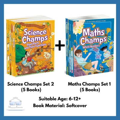 WS E - Science Champs Series (Full Set 1) (5 Books) - Age 6-12+ Children Primary School Science Comic Singapore MOE Syllabus Learning Book