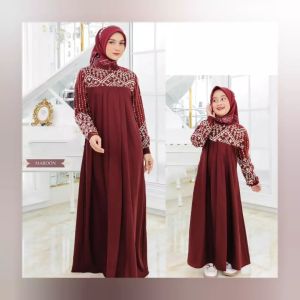 Dress Couple / Hilya Couple Bahan Ceruty Apk Renda / Dress yang lagi viral / Dress Mewah bisa COD