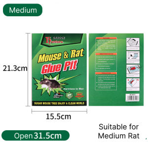 Bossku Super Adhesive Rat Trap Mouse Sticker Board Mouse Gam Tikus Pest Control Kuat Rat Catch 抓捕器 粘板 老鼠 鼠