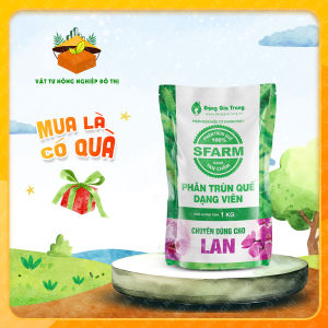 Túi 1Kg - Phân trùn quế SFARM tan chậm (Dành cho lan ) | Độc quyền Family Garden