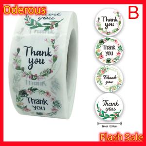 Oderous Flower Thank You Stickers Labels Gift Packaging Stickers Birthday Party Wedding