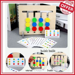 Mainan | Mainan edukasi anak | Montessori | Sensory Game Toys For Kids | 71-Matching Color and Fruit