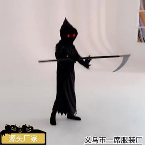 Halloween cos Death God Costume cosplay Childrens Devil Role-Play Costume for Performance European and American Fantasy