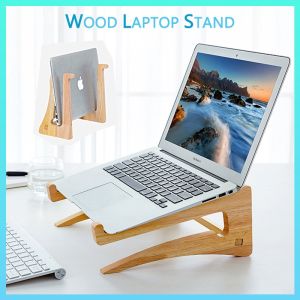 Notebook computer solid wood magnification bracket/heating bracket/desktop-mounted portable base frame/removable bracket/bookshelf