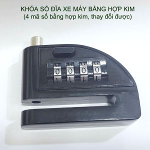 Khóa số đĩa xe máy thế hệ mới KD02 không cần chìa khóa làm bằng hợp kim chắc chắn với 4 mã số thay đổi được