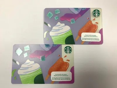 |CHÍNH HÃNG-dùng tại Việt| THẺ NHỰA STARBUCKS LIMITED