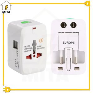 Ổ Cắm Điện Đa Năng Du Lịch Universal Travel Adapter có USB - Ổ Điện Du Lịch USB - MITA