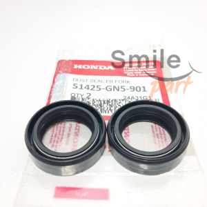 Seal Sil Shock + Seal Debu Tutup Shock Depan Honda Grand Beat Vario Scoopy Supra Revo GN5 sil shok