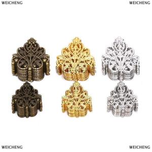 [COD] WEICHENG 20Pcs Mix Filigree Crafts Hollow DIY Embellishments Findings Jewelry Accessories