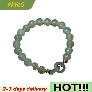 PkYeG Summer Valentines Day Gift Love Heart Beads Charm Bracelet for Women Girl Fashion Natural Bracelet To Love Jewelry Gifts