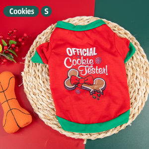 Pet Clothes Christmas Pet Dog Cat Clothes Pets Clothes Christmas Clothes Cartoon T-Shirt Puppy Cute Costume Accessories Pet Supplies Xmas Party