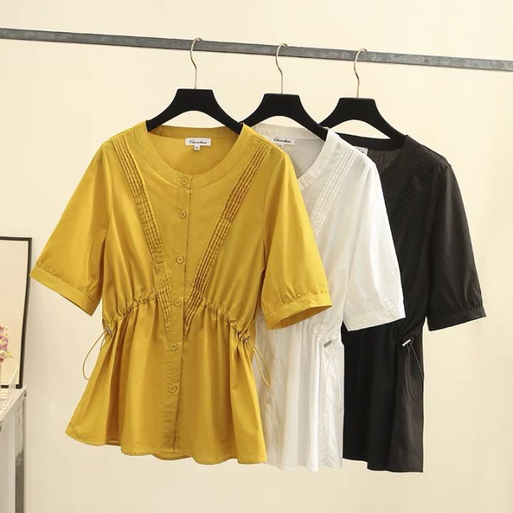 ÁO BIGSIZE NỮ Kim Ngân Style ÁO XẾP NGỰC RÚT DÂY EO THIẾT KẾ TRẺ Trυng ...