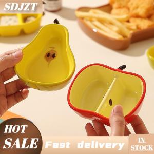 SDJZT Sáng Tạo Sứ Món Ăn Hàn Quốc Phong Cách Dễ Thương Trái Cây Hình Dạng Gốm Hộ Gia Đình Bộ Đồ Ăn Thịt Nướng Lẩu Nước Sốt Gia Vị Món Ăn