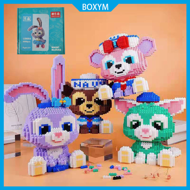 Besar Mainan Balok Nano Block Karakter Kartun DIY 3D Puzzle Brick