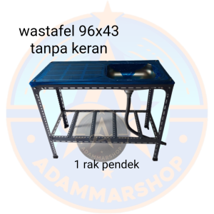 wastafel portable/kitchen sink portable 96x43cm /bak cuci piring 96x43dengan rak penyimpanan