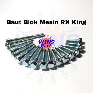 1 SET Baut Blok Mesin Yamaha RX King Baud Block RXKING