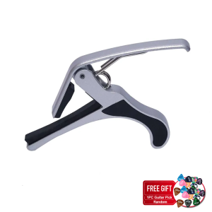 RIXTON Universal Guitar Capo Aluminum Alloy Metal Folk Quick Change Clamp Key Acoustic Classic Guitar Ukulele Accessories Trigger Capo(Guitar Capo 001)