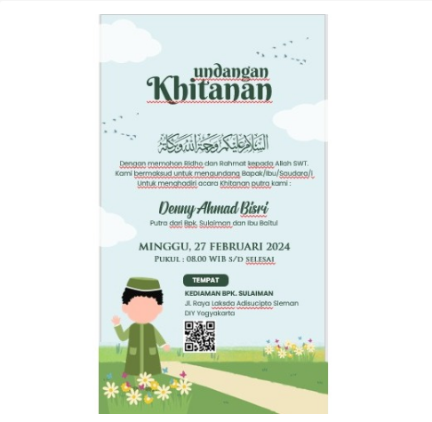 Undangan Digital Khitan Video Elegan [ Tema Khitan ] | Lazada Indonesia
