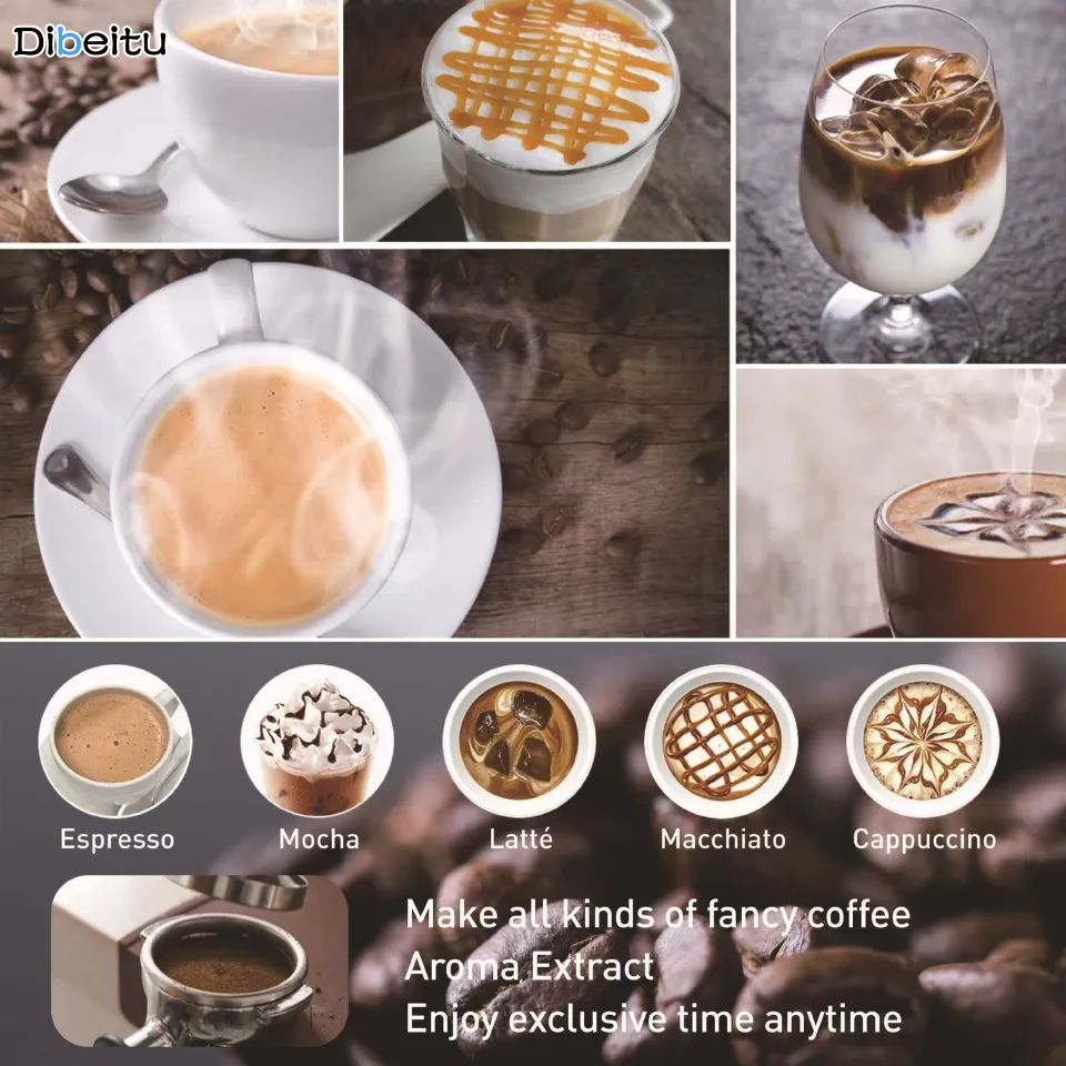 Mesin Pembuat Kopi Espresso Milk Frother Wand Steamer 20 Bar