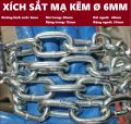 Dây xích sắt mạ kẽm [ Ø 6mm ]. 