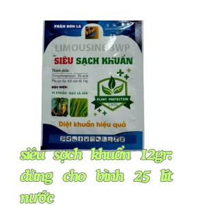SIÊU SẠCH KHUẨN 12GR PHÒNG TRỪ THỐI NHŨNG CHÁY BÌA LÁ DO VI KHUẨN
