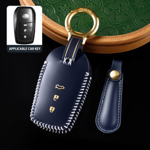 Toyota Corolla Cross Camry Rav4 Hilux Vigo Alphard Fortuner Vios 2021 Keyless Remote Leather Key Cover Case Accessories