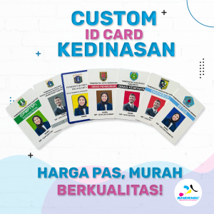 Cetak Custom Print UV DESAIN ID CARD Name Tag KEDINASAN PPPK PNS