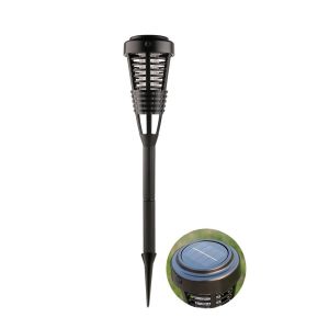 HUGHES Waterproof Solar Mosquito Killer Ground Spike Plug-in Non-toxic Safe Outdoor Bug Zapper Mosquito Killer Device Physical Trapping UV Light Insect Trap Lamp Outdoor Garden